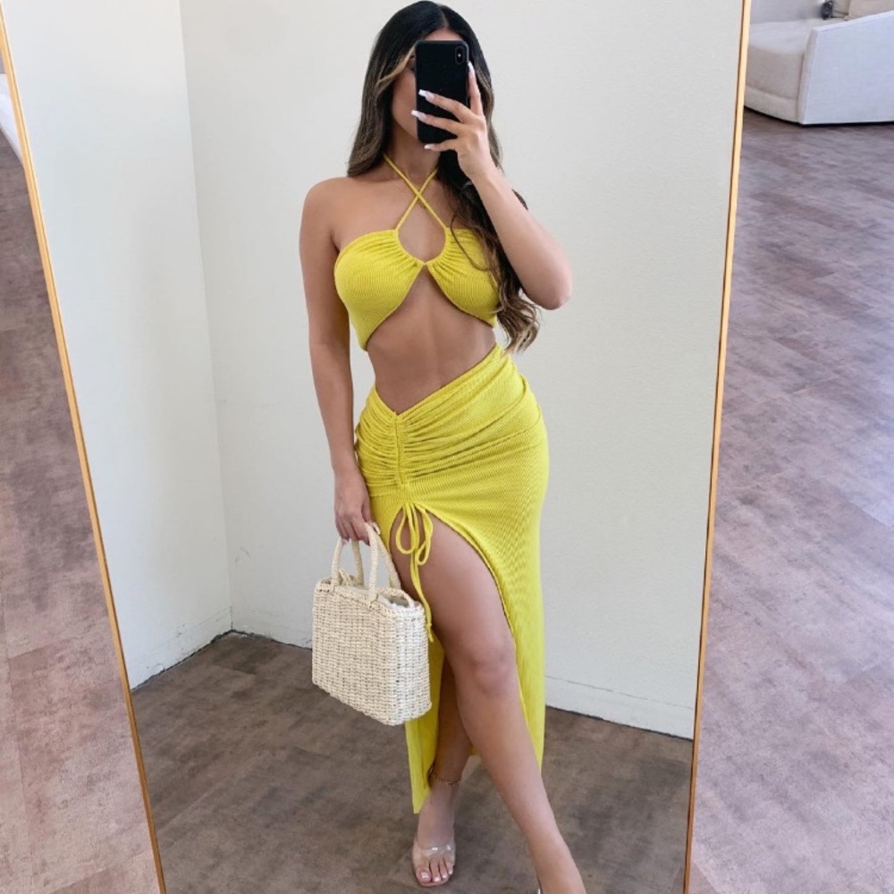 Kelly Halter Skirt Set